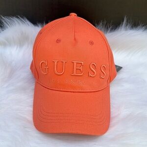 New GUESS Orange Logo Hat